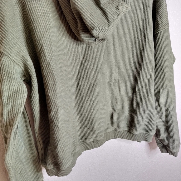 Aerie New Love Corded Cropped Pullover Hoodie sz M - Picture 7 of 8